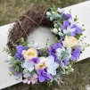 Celoroční dekorační věnec s Pivoňkami - kód: LET 3