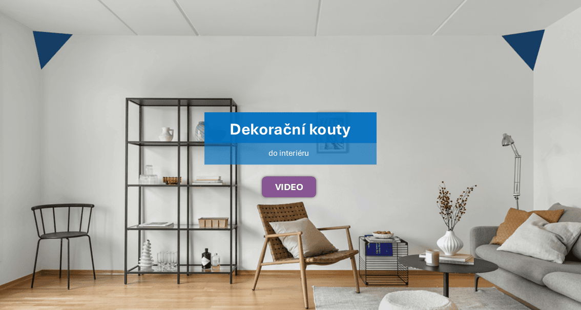 Dekouty - Dekorační kouty obývák modrá