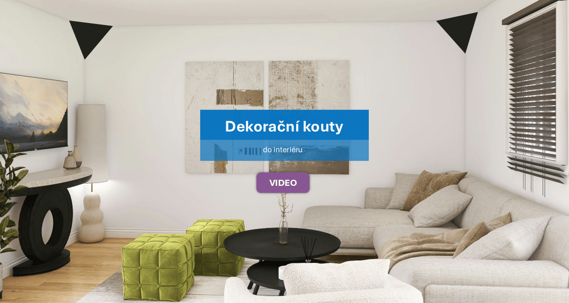 Dekouty - Dekorační kouty obývák černá