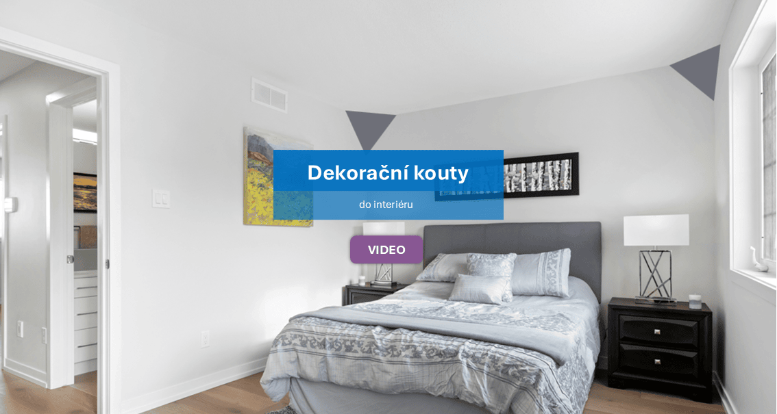 Dekouty - Dekorační kouty ložnice šedá