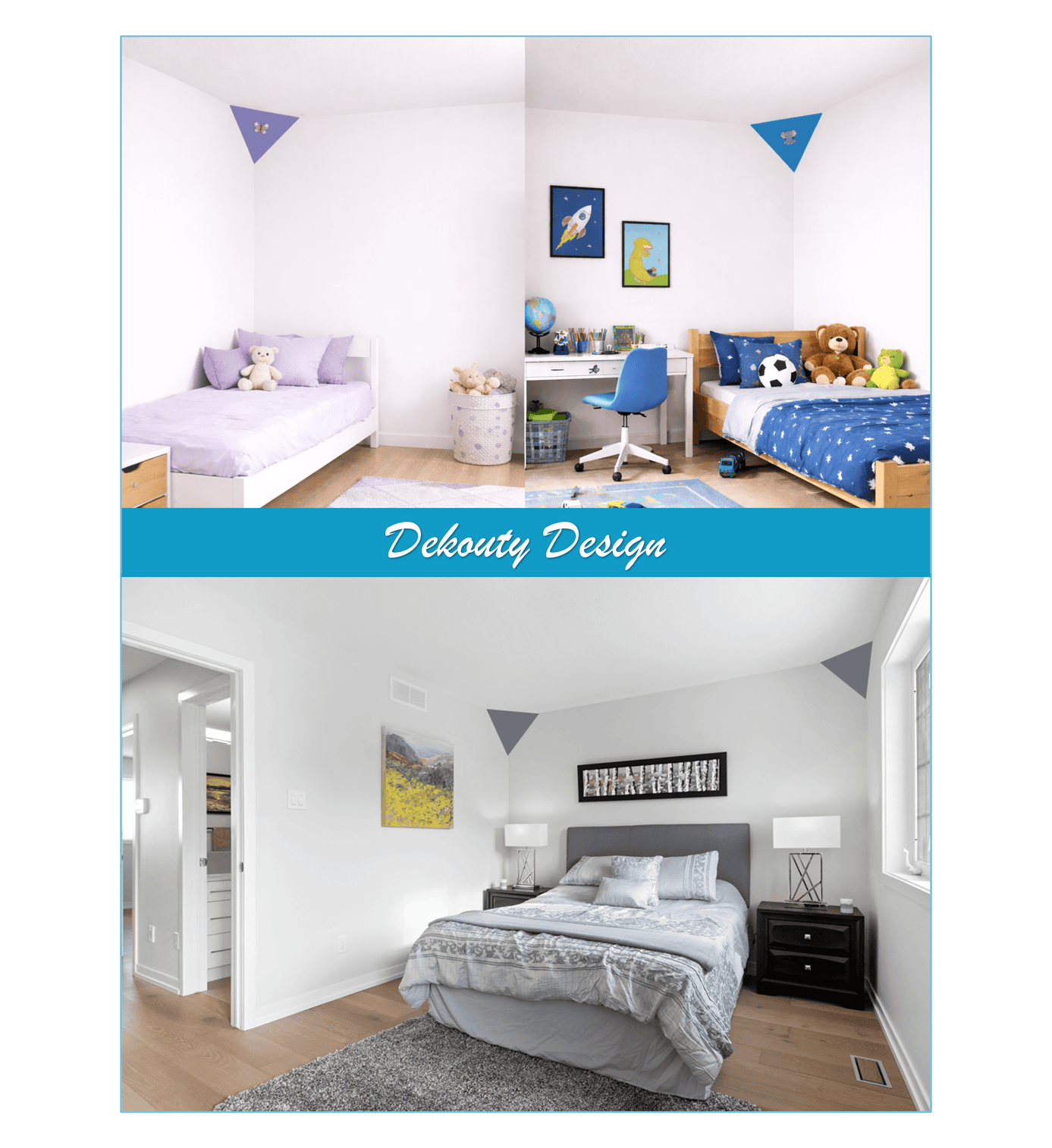 Dekouty dětské a ložnice
