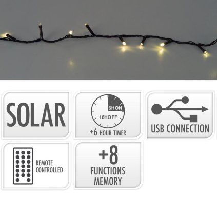 LED480 solár/timer/8fun/adapt./usb/WW//AEX100110