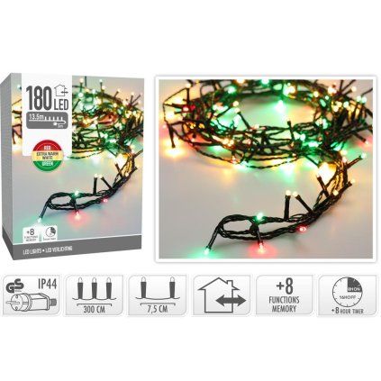 LED LIGHTS 180LED 3CLR