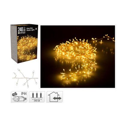 Led240 silver drôt ww/iner,out/