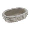 OBAL OVÁL CEMENT BLEDO-SIVÝ 25CM
