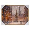 OBRAZ MESTO A STROMČEK LED 30*40*2,5CM