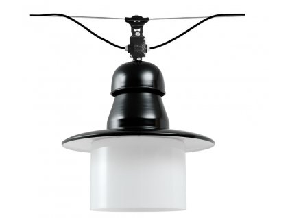 Essen Linie - Industriální lampa, dole otevřené sklo, zavěšení v řadě, více barev, ø 420 mm