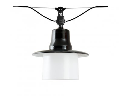 Esslingen Linie - Industriální lampa, dole otevřené sklo, zavěšení v řadě, více barev, ø 420 mm