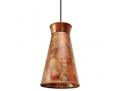Vulkano Friedberg - Lampa z opalované mědi, ø180 mm