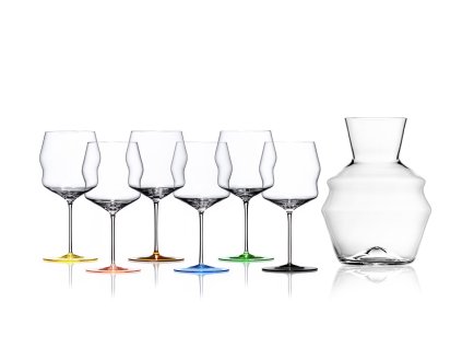 Kalyke cervene vino set dekanter