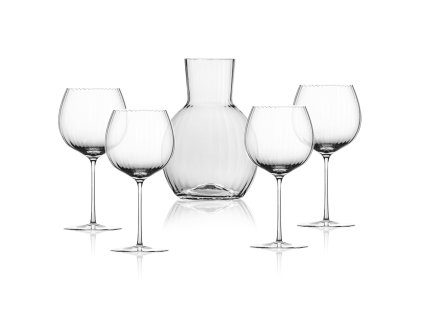 Tethys set červene vino dekanter