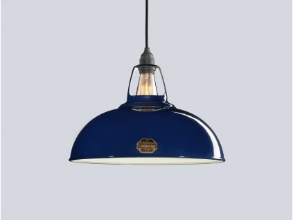 Lampa Coolicon Velká Royal Blue s mosazným závěsným setem