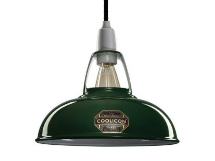 Lampa Coolicon Malá Original Green s porcelánovým závěsným setem