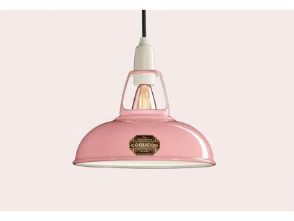 Lampa Coolicon Malá Powder Pink s porcelánovým závěsným setem detail