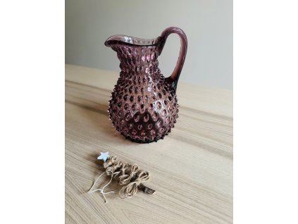 Polka dot džbán kulatý Ametyst 2000 ml - skladem