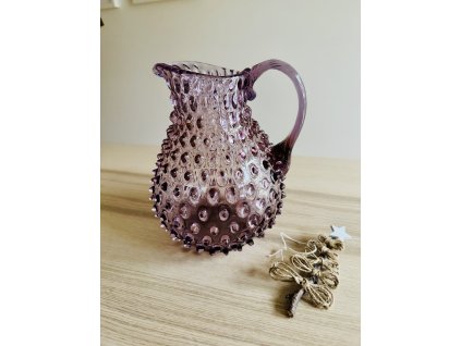 Polka dot džbán kulatý Ametyst 2600 ml - skladem