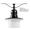 Essen Linie - Industriální lampa, dole otevřené sklo, zavěšení v řadě, více barev, ø 420 mm
