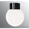 Černé porcelánové svítidlo Classic Globe velkost M 180 mm