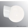 Bílé nástěnné porcelánové svítidlo Classic Globe velikost S, slesklé