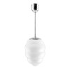 Lustr Bee s triplex foukaným sklem, poniklované 590 mm