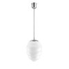 Lustr Bee s triplex foukaným sklem, poniklované 790 mm