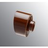 Nástěnná porcelánová základna 84,5 mm, patice E27 hnědá