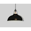Lampa Coolicon Velká Jet Black s bakelitovým závěsným setem detail