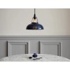 Lampa Coolicon Malá Royal Blue s bakelitovým závěsným setem realizace