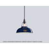 Lampa Coolicon Malá Royal Blue s bakelitovým závěsným setem