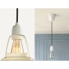 Lampa Coolicon Velká Classic Cream E27 závěsný set porcelán