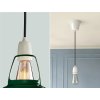 Lampa Coolicon Velká Original Green E27 závěsný set porcelán