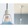 Lampa Coolicon Velká Sky Blue E27 závěsný set porcelán