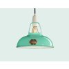 Lampa Coolicon Malá Fresh Teal s porcelánovým závěsným setem detail