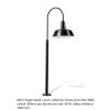 Berlin Kugel Stand - Stojací venkovní lampa, IP 54, montáž do podlahy, výška 1400-2000 mm