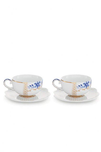 0021220 set 2 espresso cups saucers royal white 800