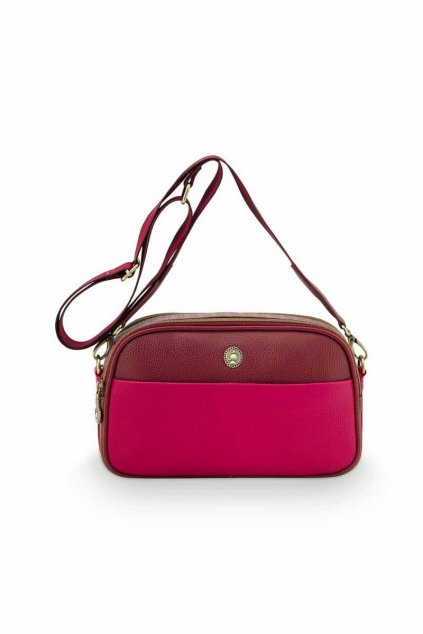 kabelka crossbody ružovo červená pip studio