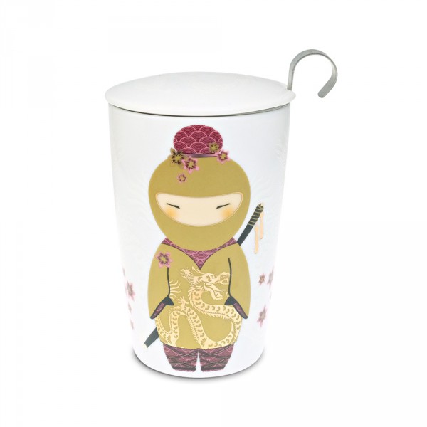 Hrnček s čajovým sitkom Teaeve Little Ninja gold