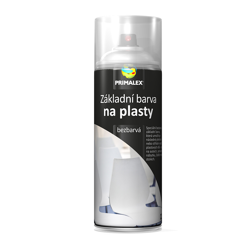 Primalex základná farba na plasty v spreji transparent