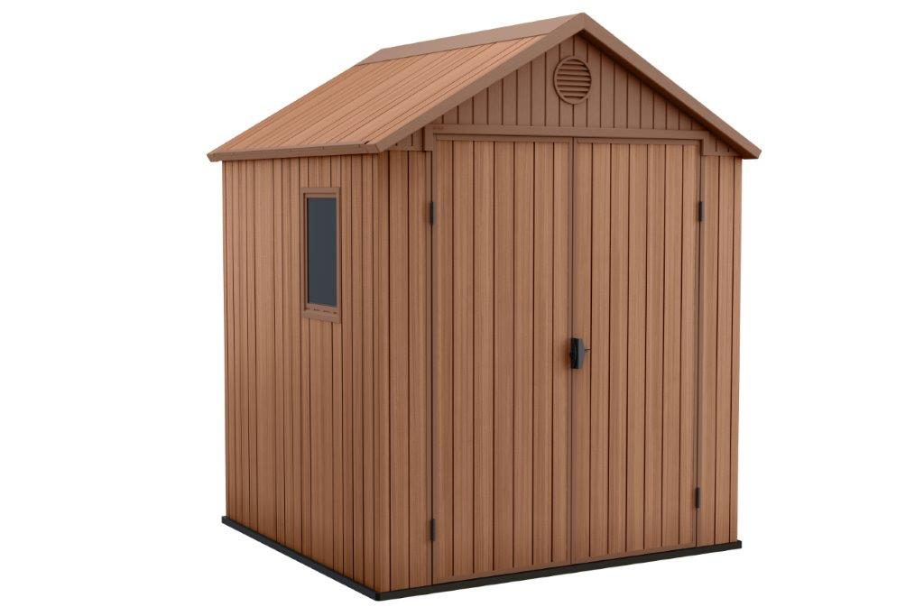 Keter Darwin 6 x 6, Záhradný domček s podlahou ROZMERY: (Š x V x H): 182 x 218 x 189 cm Farba: hnedý
