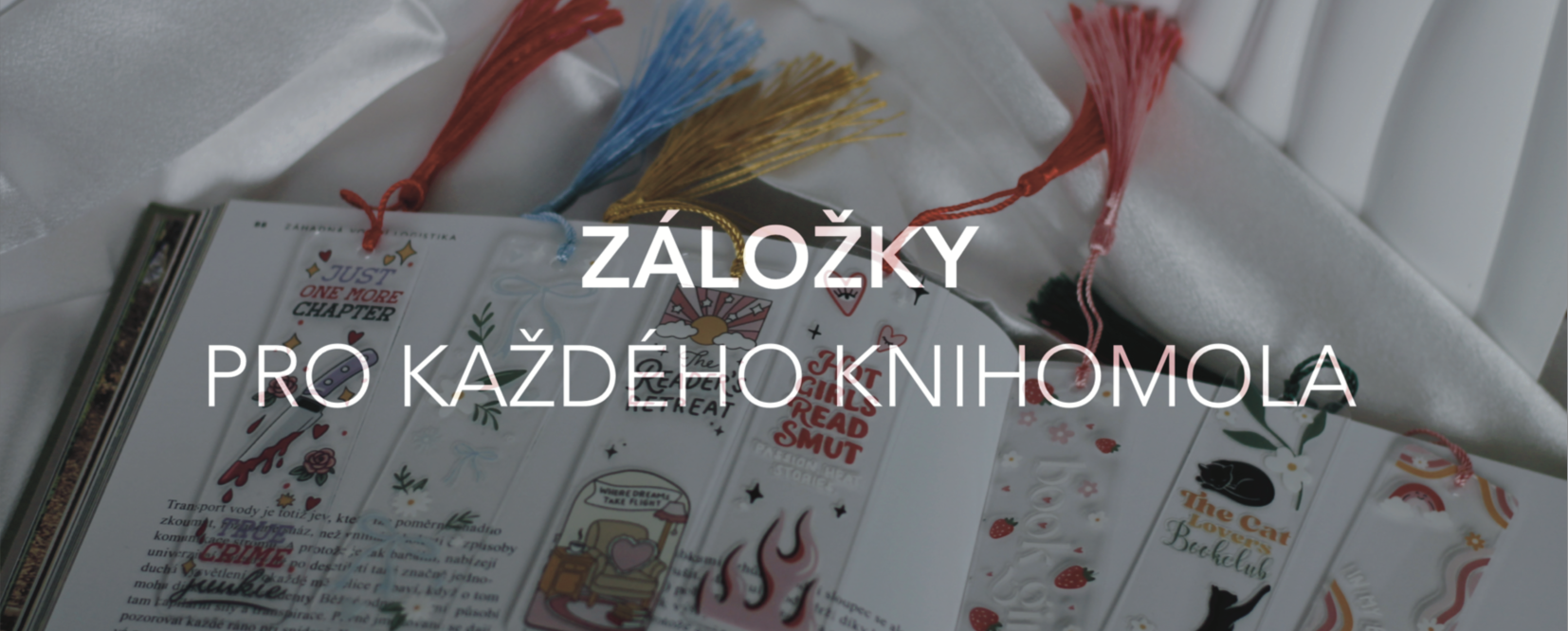 Akrylové knižní záložky