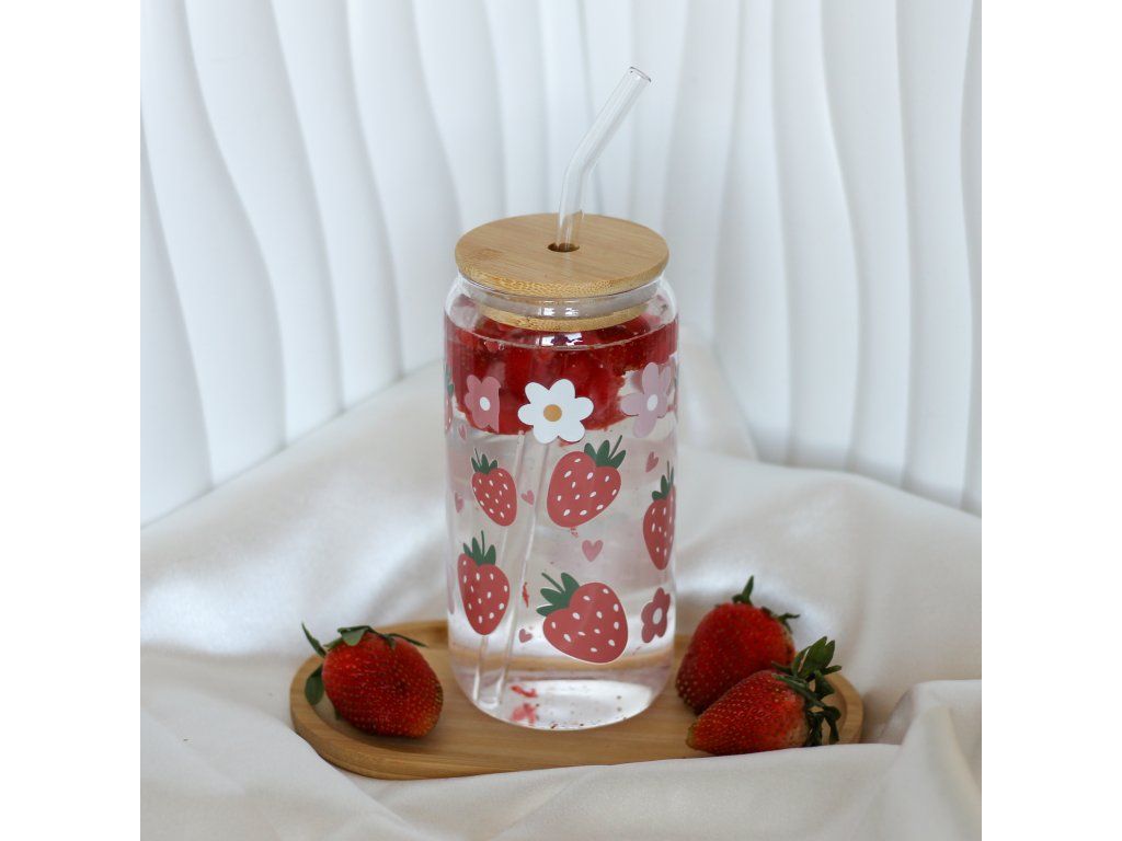 Sklenice na limonádu Strawberry Dream