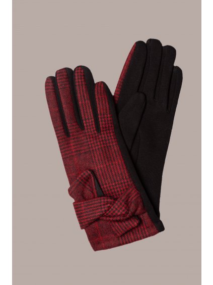dámské kostkované rukavice
