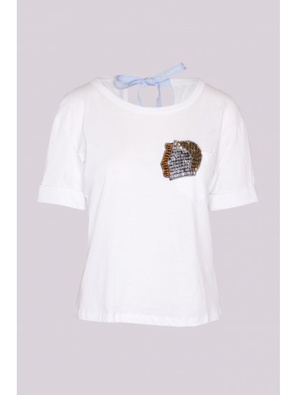 Dámské bílé tričko se znamením Blíženci Mangano