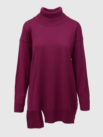Rolákový svetr malinový Verpass