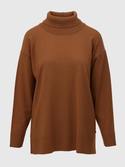 Hnědý rolákový svetr Verpass
