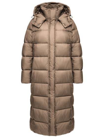 Hnědý prošívaný kabát Manisa