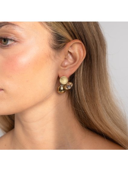 Dámské náušnice s krystalem Kalliope