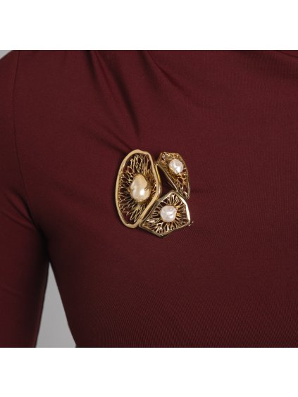 Dámská brož s perlami Kalliope