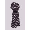 Černé šaty s bílým puntíkem Lola