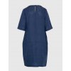 Lněné modré šaty Piero Moretti